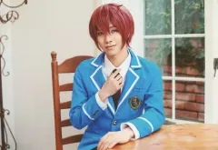 【中古】生写真(男性) 北川尚弥(朱桜司)/横型・上半身・制服・座り・キャラクターショット/舞台「あんさんぶるスターズ!エクストラ・ステージ～Judge of Knights～」個人ブロマイド