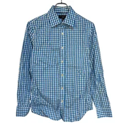 AT24 BANANA REPUBLIC バナナリパブリック シャツ クラシックフィット 長袖 チェック ブルー シンプル カジュアル メンズ S