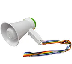 メガホン 応援 拡声器 小型 サイレン付きハンドメガフォン