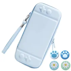 【新着商品】?【スイッチライト専用】SWITCH LITE 専用収納ケース 保護ケース 持ち運びキャリングカバー 衝撃防止 水色ブルー 1