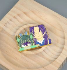薬屋のひとりごと　薬屋のひとりごと展　グリッター缶バッジ　壬氏　猫猫 薬屋のひとりごと 猫猫壬氏 76mmグリッター缶バッジセット - メルカリ