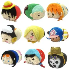 【中古】ぬいぐるみマスコット・ぬいぐるみバッジ 麦わらの一味(新世界ver.) ムギムギおてだま9種セット 「ワンピース」 麦わらストア限定