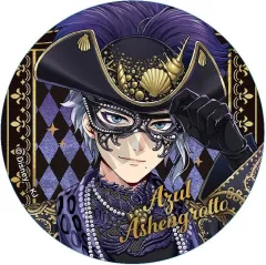 【中古】バッジ・ビンズ アズール・アーシェングロット 「ディズニー ツイステッドワンダーランド トレーディンググリッター缶バッジ マスカレードドレスver.」