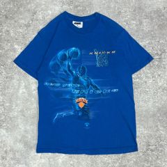 NBA ニューヨーク・ニックス プリントTシャツ CSA M ブルー バスケ 古着 刺繍
