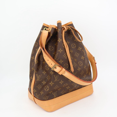 ルイ・ヴィトン LOUIS VUITTON モノグラム ノエ M42224 ブラウン PVC ショルダーバッグ