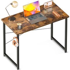 desk computer 学習机 小さい コンパクト 子  シンプルデスク パソコンデスク フック付き ゲーミングデスク 在宅ワーク 幅80cm おしゃれ pcデスク 机 組立簡単 デスク ビンテージ ODK