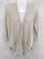 ◇ green label relaxing UNITED ARROWS 長袖 ロング ニット カーディガン ベージュ系 レディース  【1002800879243】