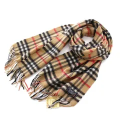 バーバリーズ Burberrys カシミヤ マフラー ストール ノバチェック ベージュ 茶 黒 赤 /YM