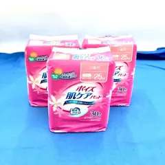 【新品・未開封品】【3個】ポイズ 肌ケアパッド 吸水 ナプキン 少量用 25cc ( 30枚入 ) 生理 HM0725 0821ML024 0120240816100669のサムネイル