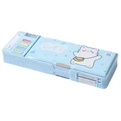 ☆ カラー5 ☆ ペンケース 多機能 筆箱 多機能 小学生 ペンケース 筆入れ ふでいれ ペン入れ 女の子 男の子 両面 鉛筆削り付き 箱型 小学校 入学準備 新入学 進級 かわいい 可愛い 文具 文房具 入学祝い ステーショナリー こども 子供 子ども