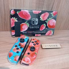 【新品未使用】Switch ハードケース　クリア　苺　いちご　カバー　かわいい①