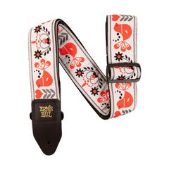 ERNIE BALL Jacquard Strap RED BIRD WINTER [#4689]ギター ベース ストラップ〈アーニーボール〉