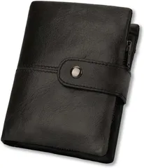 ｆｙ ＦＯＸＹＯＲＫ 財布 メンズ 二つ折り 本革 YKK製 人気 牛革 大容量 小銭入れ カード13枚収納 RFID磁気防止 一流の財布職人が作る ビジネス 父の日 入学 卒業 進級進学 誕生日 バレンタイン クリスマス ホワイトデー(くろ)