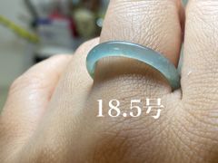 L11-134 氷種 18.5号 天然グアテマラ産 A貨 本翡翠 くりぬき リング