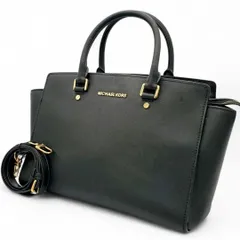 MICHEAL MICHAEL KORS マイケルマイケルコース セルマ ショルダーバッグ ハンドバッグ 2way レザー 斜め掛け クロスボディ 黒