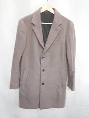 ◇ ◎　GU ジーユー 長袖 チェスターコート サイズS ブラウン レディース　E  【1407180057807】