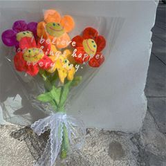 ホワイトデー お返し おしゃれ バレンタイン 2025 スマイルフラワー 韓国 ぬいぐるみ 花束 ブーケ 枯れない花 花 フラワーブーケ 造花 贈り物 ギフト お見舞い プレゼント 誕生日 記念日 母の日 女性 彼女 友達 お祝い 入学式 卒業式