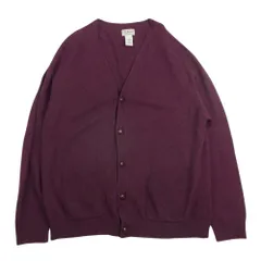L.L.Bean エルエルビーン ウール カーディガン バーガンディー ワインレッド系 L【中古】のサムネイル