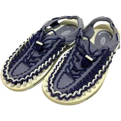 【美品】キーン (24.5) ユニーク サンダル フラット ストラップ 定番デザイン