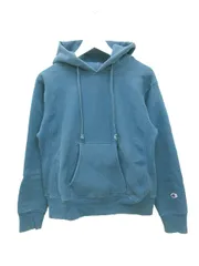 チャンピオン CHAMPION リバースウィーブ スウェットパーカー 赤単色タグ USA製 復刻 ブルー M