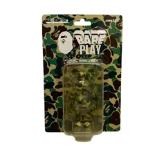 ア ベイシング エイプ A BATHING APE BER@BRICK ベアブリック 100% APE CAMO メンズジュエリー・アクセサリー その他 グリーン 201goods-643のサムネイル