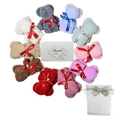 10色10枚パール付きセット タオル?ハンカチ?10個セット プチギフト タオル ギフト?くま タオルベア?ハンドタオル?可愛いタオルハンカチで作った手造りベアー?退職 ギフト?レディースクリスマス 退職 結婚式 誕生日 引っ越し 挨拶?お返し 粗品 退院 ク