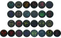 【中古】バッジ・ピンズ 全13種セット カラー箔ヒーローマーク缶バッジ2個セット 「DMMスクラッチ! 『僕のヒーローアカデミア』 The ”Ultra” Stage 本物の英雄 スクラッチ」 D賞