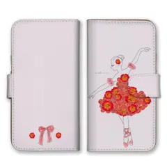 iPhone15ProMax ケース 手帳型 iPhone15 プロマックス スマホケース 押し花 花柄 花 フラワー バレリーナ バレエ トゥシューズ かわいい 可愛い 大人女子 おしゃれ カラー05