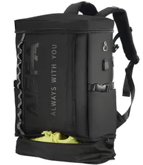 反射ストリップ付き USB充電ポート付き 15.6インチPC 旅行 修学 底部拡張30-35L 防災 大容量 防水 登山 防災リュック 通勤 メンズ 多機能 通気性 リュック A4収納 [AOSLE] 靴/弁当収納