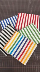 717 ★USAコットン★ロバートカフマン　Robert Kaufman　ストライプシーチング　クウォーター(45cm×53cm~57cm)　カットクロス　5枚セット
