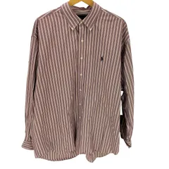 ラルフローレン RALPH LAUREN BLAKE ポニー刺繍 L/S BD マルチストライプ シャツ メンズ import：XL 