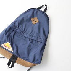ケルティ KELTY スエードレザー CORDURA ナイロン デイパック /ネイビー ブラウン 鞄 バックパック リュックサック 【2400013546447】