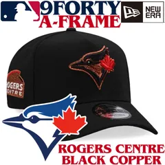【海外限定】New Era 9FORTY A-frame MLB Toronto Blue Jays Rogers Centre BlackCopper