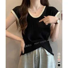 【新品未使用】ニットTシャツ フレンチスリーブ 着回し lsjx172