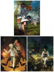 [중고] 애니메이션 Blu-ray Disc 약속의 네버랜드 완전 생산 한정판 전 3 권 세트