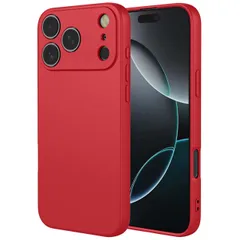 iPhone17 Pro Max ケース TPU ソフト カラー ケース 【Color】レッド