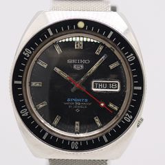 68年製/自動巻き/稼働 セイコー5スポーツ 初期モデル 赤針6119-6020