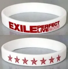 【中古】アクセサリー(非金属)(男性) EXILE PERFECT ゴムブレス(ホワイト) 「EXILE LIVE TOUR “EXILE PERFECT LIVE 2008”」