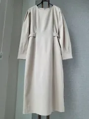 LOING パフ袖 ラインロングドレス