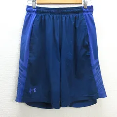 G■アンダーアーマー/UNDER ARMOUR スーパーベントウーブンショーツ/トレーニングショートパンツ 1289627【L】紺紫/men's/137【中古】■