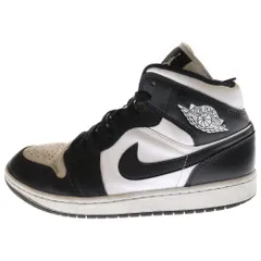 NIKE (ナイキ) WMNS AIR JORDAN 1 MID Black White DV0991-101 エアジョーダン1 ミッド ハイカットスニーカー US11/28cm ブラック/ホワイト