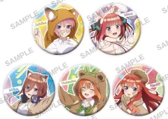 【中古】バッジ・ビンズ 全5種セット 「五等分の花嫁∽ おおきなキラキラ缶バッジ」