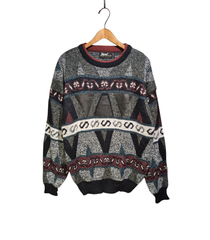 90s impact leather×AcrylicSwitchngdesignknit