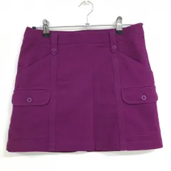 【美品】アディダス スカート パープル ストレッチ ティー装着可  レディース M/M ゴルフウェア サンプル品 adidas