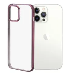 iPhone13 Pro ケース アイフォン13プロ  メタリック メッキ ソフト ケース 【Color】 ピンク