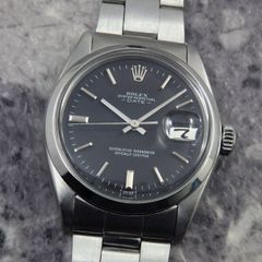 ロレックス オイスターパーペチュアルデイト 1500 ブラックダイヤル 1970年製 黒文字盤 Cal.1570 ROLEX アンティーク ヴィンテージ腕時計