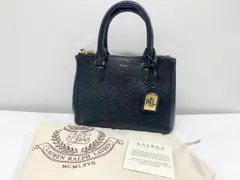 LAUREN RALPH LAUREN ローレン・ラルフローレン ハンドバッグ ブラック レディース 鞄 ロゴ金具 ミニバッグ (他265)