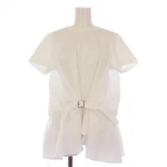ノワールケイニノミヤ  kei ninomiya COMME des GARCONS AD2019 シャツ ブラウス 半袖 ベルト S 白 3E-T020 /BMのサムネイル