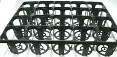 トレー　20穴　TO-20　プラスチックトレイ　黒　角穴　10.5ｃｍ用