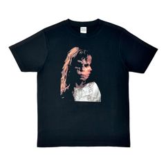 オリジナル Tシャツ Exorcist エクソシスト 少女 リーガン パズズ 悪霊 憑依 残像 悪魔祓い 神父 オカルト ホラー映画 リンダブレア 黒 ブラック XS(SS) S M L XL(LL) ジャスト オーバーサイズ メンズ レディース ユニセックス
